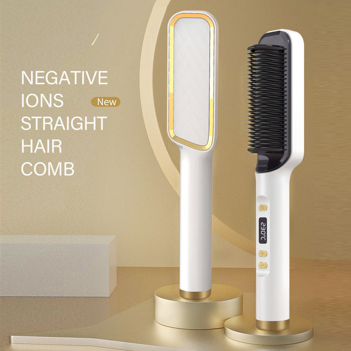 LUNAVO SmoothGlow™ – Elektrische Stijlborstel met 16 Warmtestanden